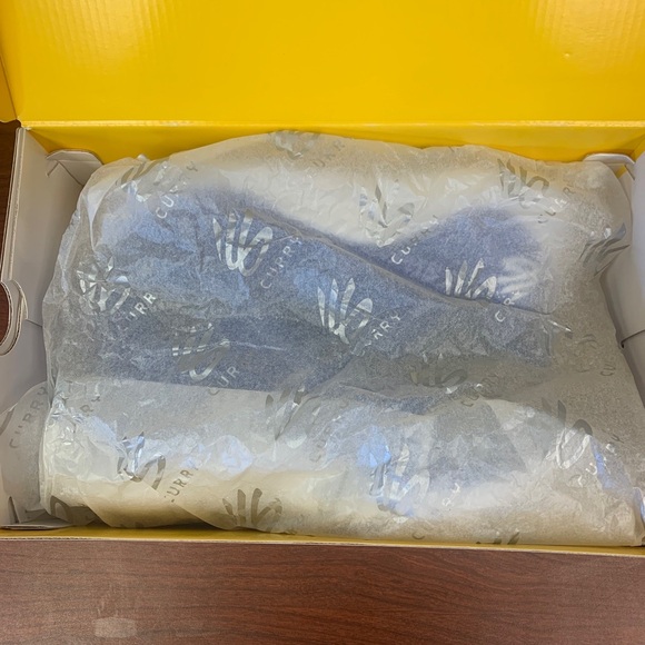 Unisex Steph Curry Flow 10 Under Armor team basketball shoes Blue With White Trm - Picture 5 of 12